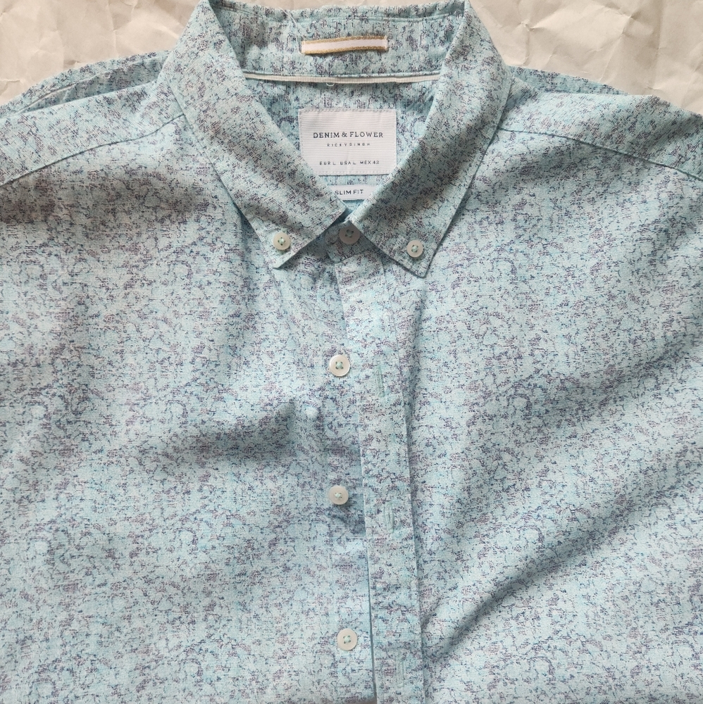 Denim&Flower mens dress shirt